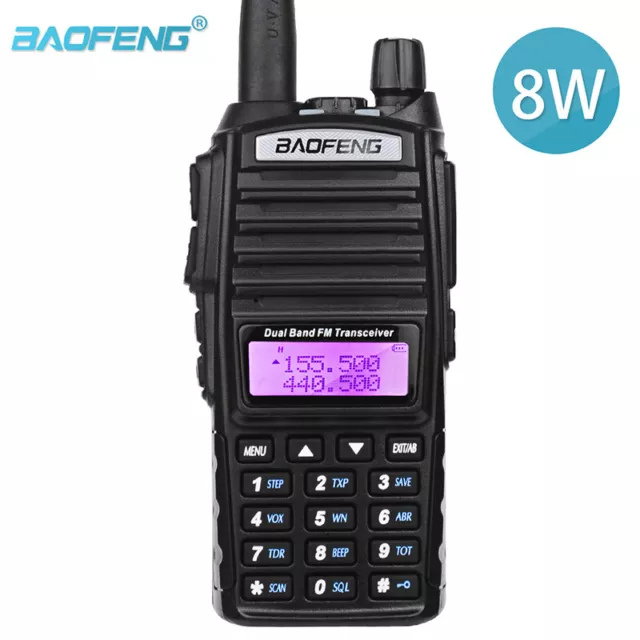 Baofeng UV-82 Walkie Talkie UV82 Portátil Radio de Dos Vías Doble PTT Ham 8W Radio CB