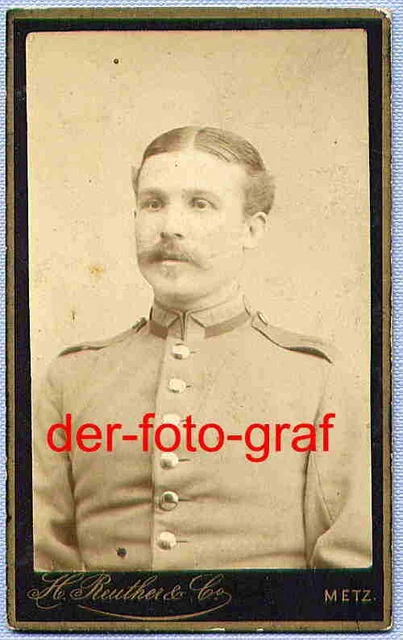 Foto, Soldat, Uniform, Metz, um 1890 !!!