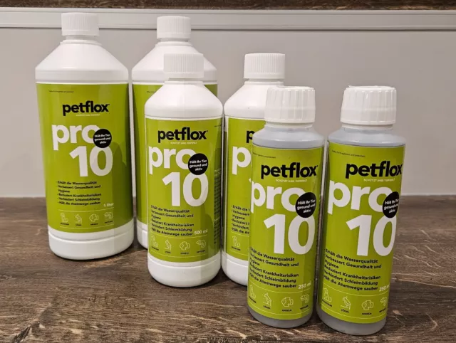 Petflox Pro 10 / Trinkwasserdesinfektion / Wasserdesinfektion für alle Tiere