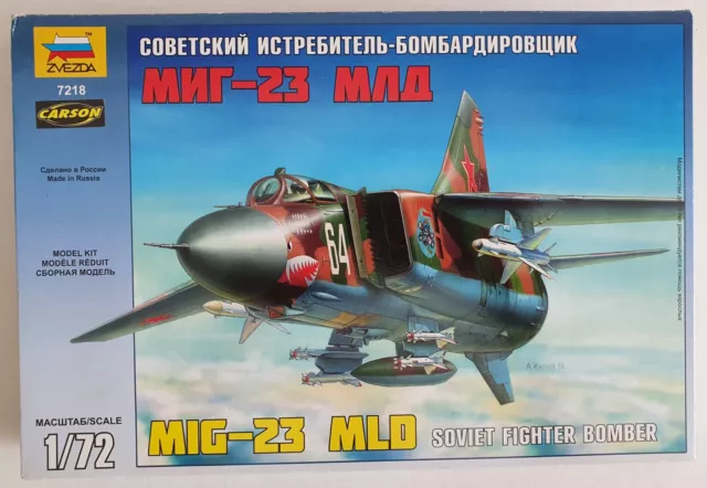 Zvezda 7218 - MiG-23 MLD Soviet Fighter Bomber - 1/72 - OVP