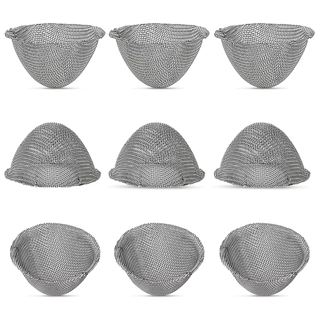 30pcs 3/4 Inch Stainless Steel Screen,Conical Design Premium Metal Filters