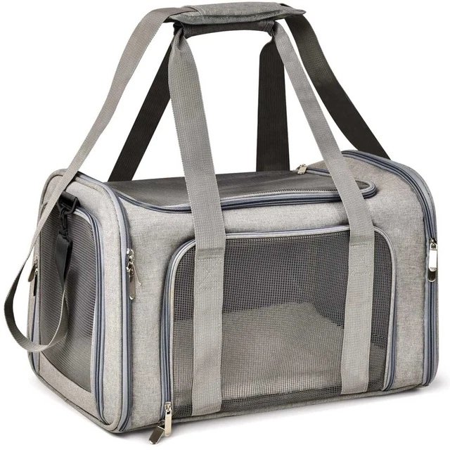 Wewdigi Pet Carrier for Cats, Dogs and Puppies of 15 Lbs, TSA Airline Approved,