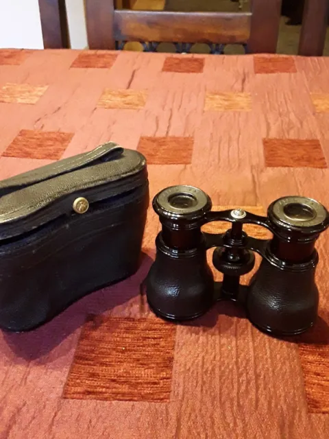 antique opera binoculars LEMAIRE FABT PARIS black