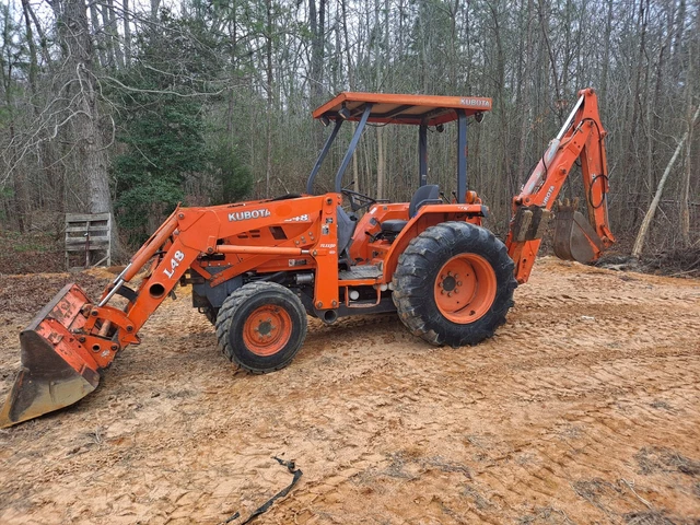 kubota l48 backhoe tlb tractor 4wd 
