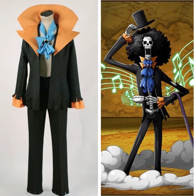 ONE PIECE COSTUME cosplay Brook Burukku Anime Halloween Natale Carnevale  Festa EUR 68,99 - PicClick IT