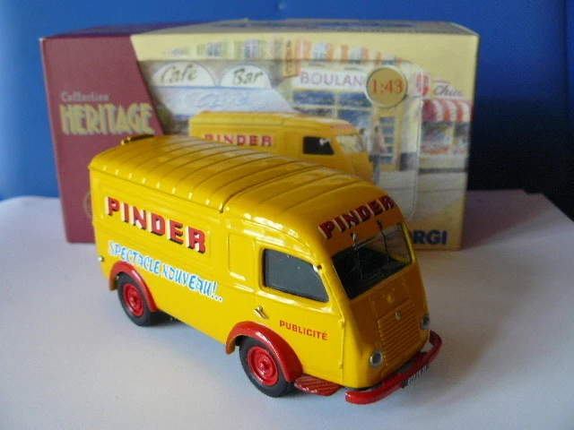 CORGI Héritage, Renault 1000kg, Cirque PINDER spectacle nouveau (1/43