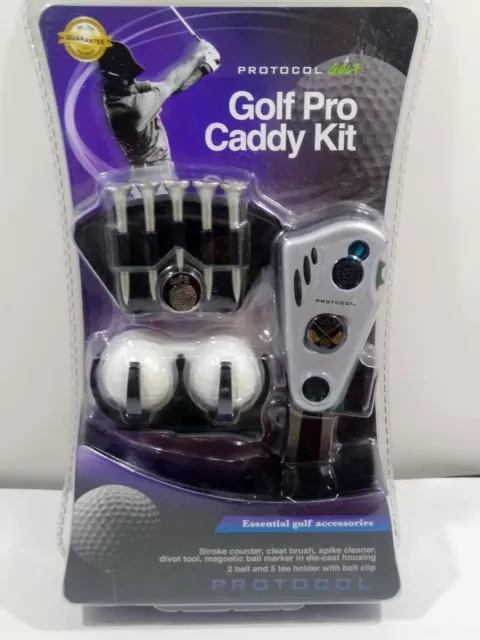 Protocol GOLF PRO CADDY KIT- ESSENTIAL GOLF ACCESSORIES - New