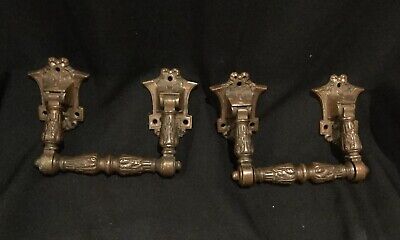 Outstanding Pair of Antique Bronze Handle Pulls A4