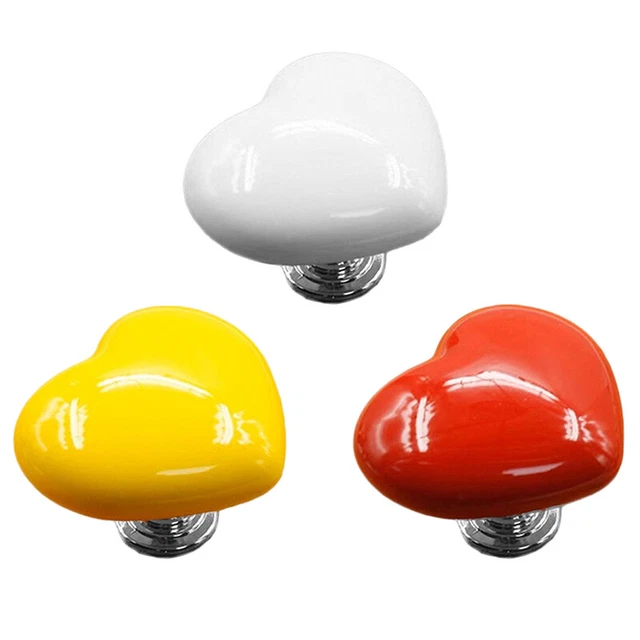 Heart Shaped Toilet Press Button Cabinet Handle Water Tank Push Switch Assist J2