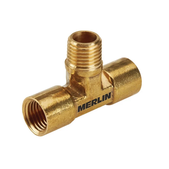 MERLIN 1/4 in. NPT Brass T-Connector 63567