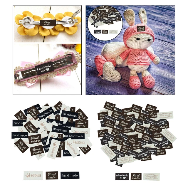 Handmade Labels Clothing Embossed Tags DIY Sewing Knitting Craft Decoration