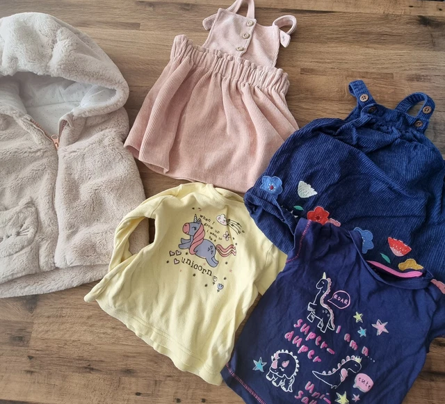 G45 Cosy Bundle Of Girls Clothes Age 9-12 Months Baby job lot