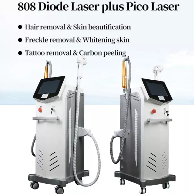 2IN1 Diode Laser IPL Pico+1064/808/755nm Hair Removal Tattoo Removal YAG Machine 3