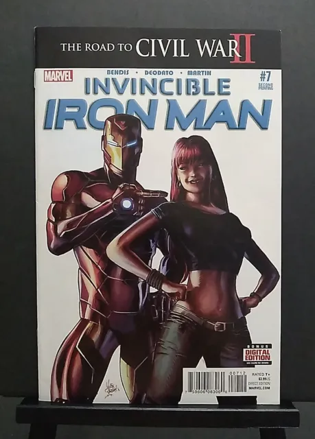 Invincible Iron Man #7 Nm 9.4 2Nd Print 2016 1St Appearance Of Riri Williams