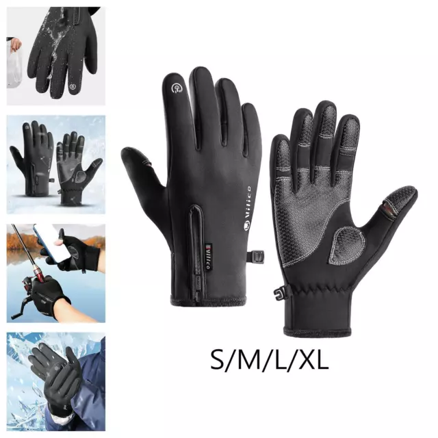 Gants de vélo à écran tactile, gants chauds d'hiver tendance pour hommes,