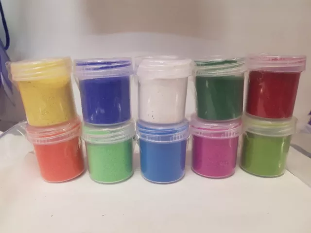 9 x Rangoli Colours Powder Pack Assorted Diwali Indian Rangoli Art Colours