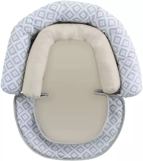 Baby Head Support Car Seats, 2-In-1 Infant Carseat Headrest Insert Cushion Soft