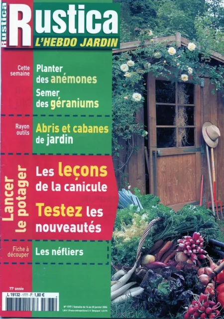 REVUE - RUSTICA L'Hebdo Jardin - N°1777 - 2004