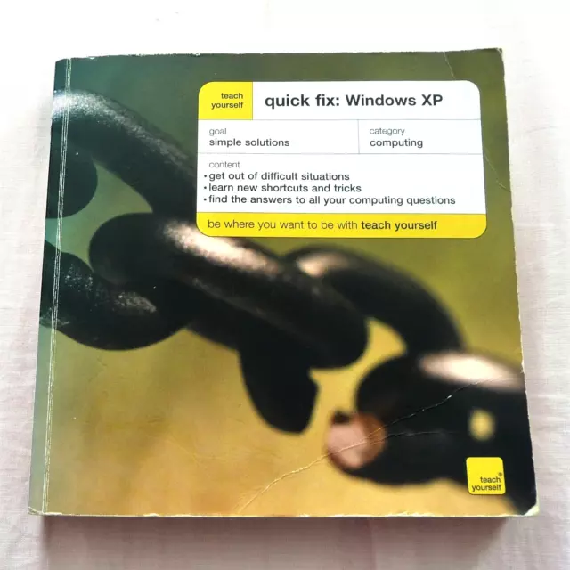 MAC BRIDE Book Quick Fix Teach Yourself Wndows XP Paperback 2007 MS Computing