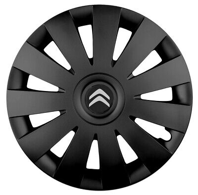 15'' Wheel trims Hub Cups - CITROEN Berlingo C4 Picasso Nemo - black NEW