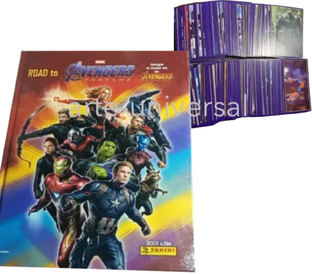 Hardcover Album Complete Full Sticker Collection Road to Avengers Endgame PANINI