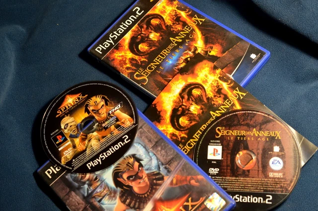 Lot De 6 Jeux PlayStation 2 PS2 Avec Terminator Et Le Seigneur Des Anneaux