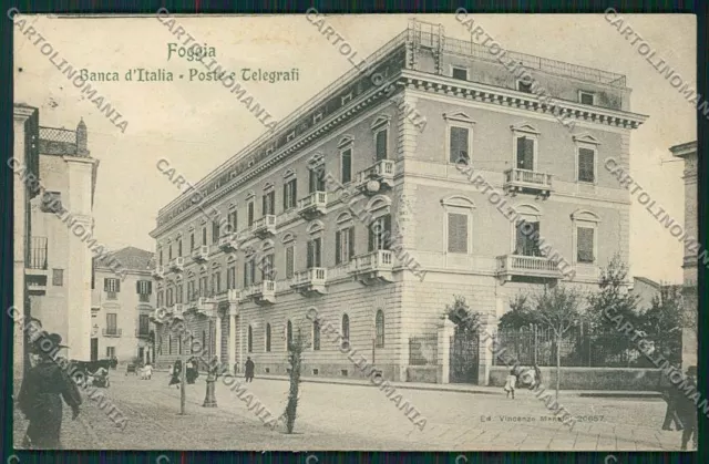 Foggia Città Banca Poste cartolina QQ4770