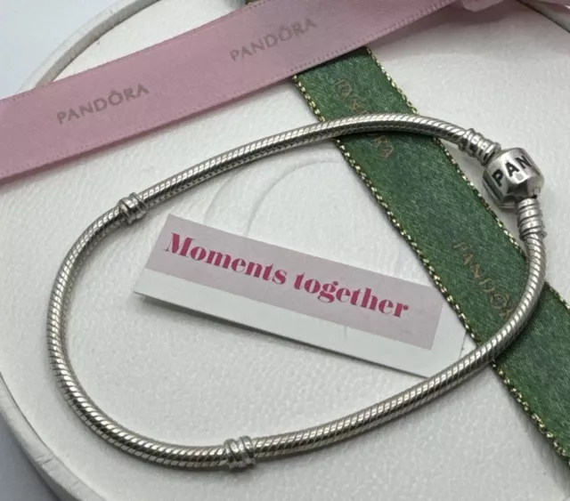 PANDORA S/Silver MOMENTS BRACELET. #590702HV 21cm Genuine Ale 925