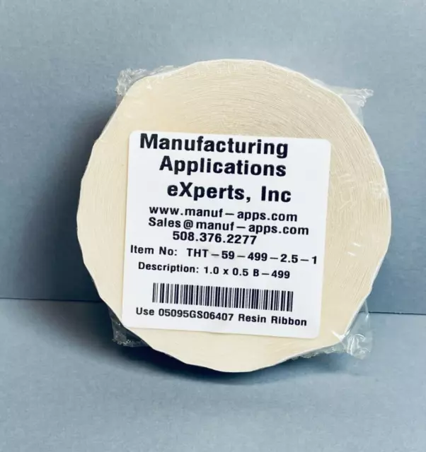 Brady Adhesive Label 1 in. x 0.25 in. Roll with 2500 Labels