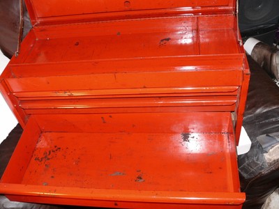 Vintage Snap On Tool Chest Top Box Tools 3 Drawer Folding Lid 70,South 24X12X10.5 In 9