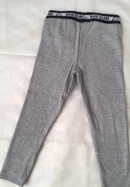 Set di peplum a costine principessa grigio River Island età 3-4 anni nuovo con etichette 10