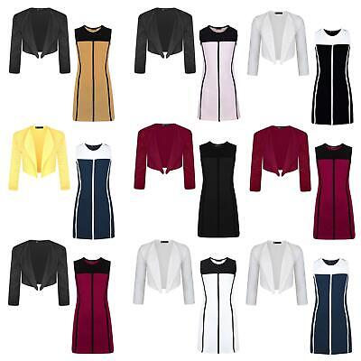 Girls Lace Sleeve Bolero Jacket Bundle with Piping Dress Pack of 2