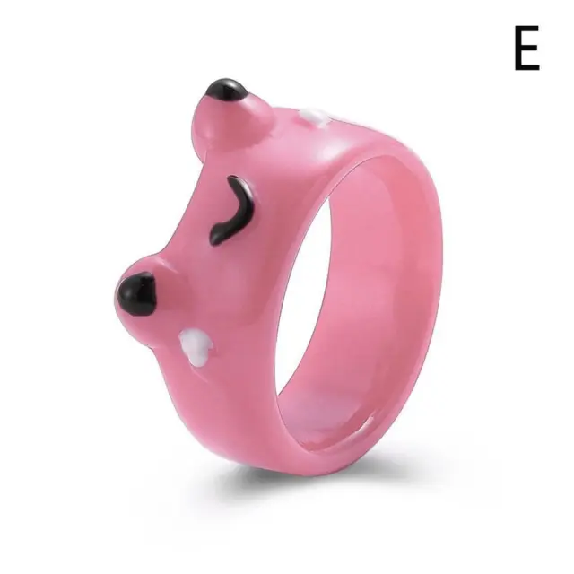 Pink Frog Rings Cute Frog Rings Box Couple Rings Accessories Gift