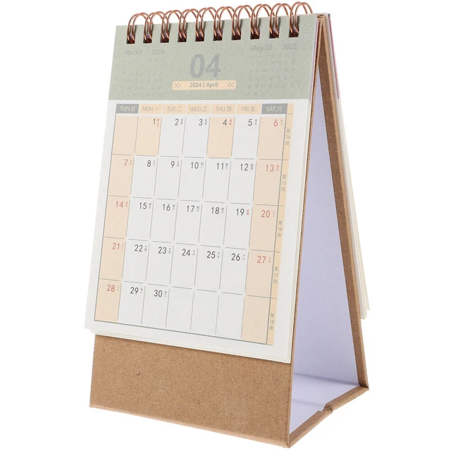 SMALL DESK CALENDAR 2024 Desktop Calendar 2024 Desk Calendar For Table M 4 08 PicClick UK