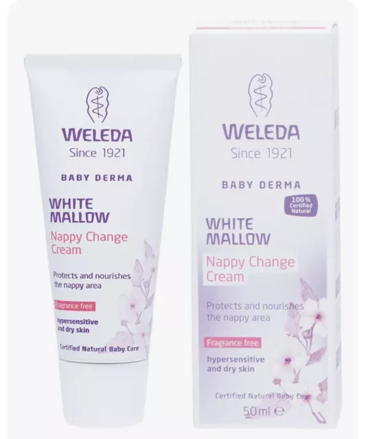 Weleda Baby Derma Nappy Change Cream White Mallow 50ml exp 06/23