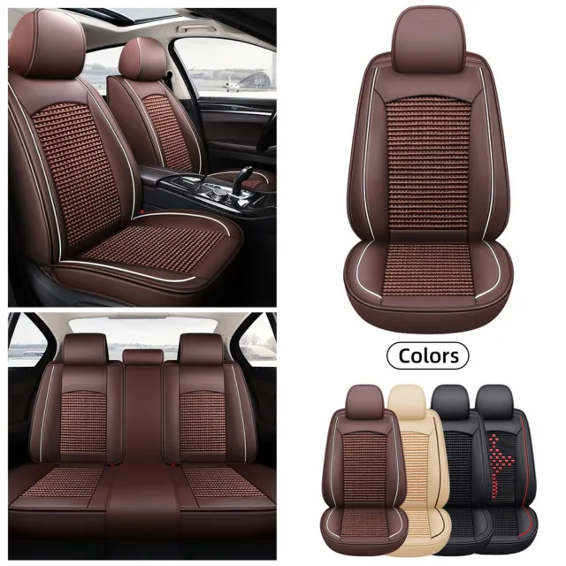 Luxury Leather Seat Covers For Mercedes Benz Front Split Bench Full Set Cushion