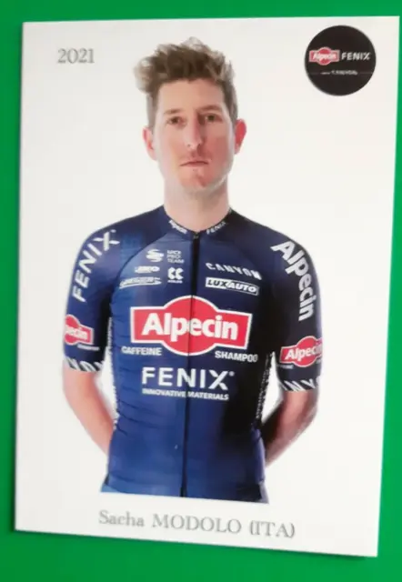 CYCLISME carte cycliste SACHA MODOLO équipe ALPECIN FENIX 2021