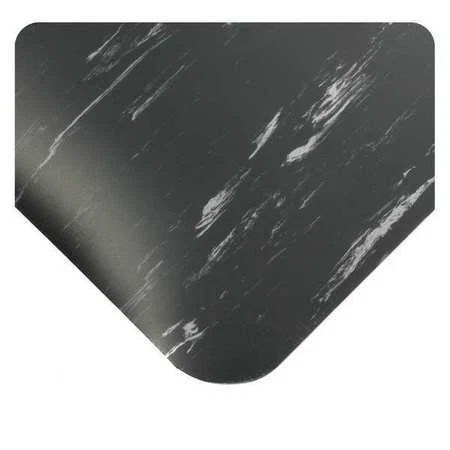 WEARWELL 496.12X2X10CH Smart Tile Top Mat, Charcoal, 2 ft. W x 10 ft. L, 1/2"