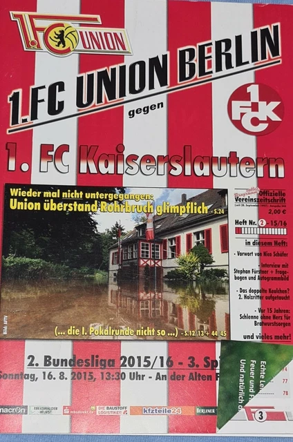 2015/16 2.Bundesliga 1.FC Union Berlin -  1.FC Kaiserslautern