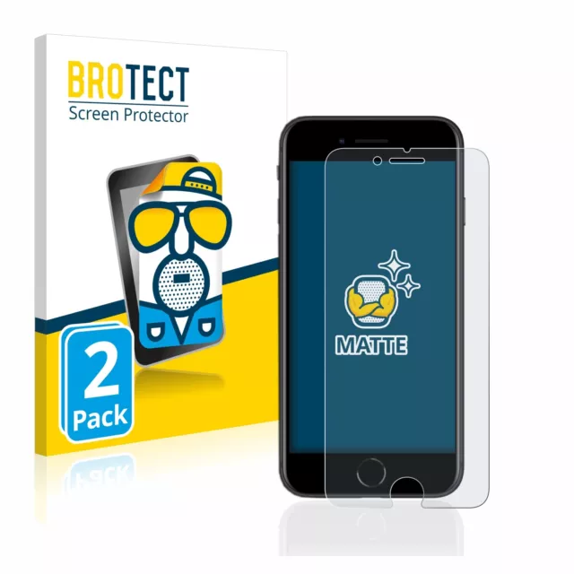 2x Anti-Reflets Protection Ecran pour Apple iPhone SE 2 / SE 3 Film Protecteur