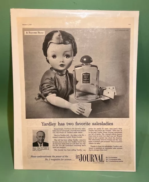 Rare 1957 Cissy Yardley Of London Ad Toilet Water Madame Alexander Doll