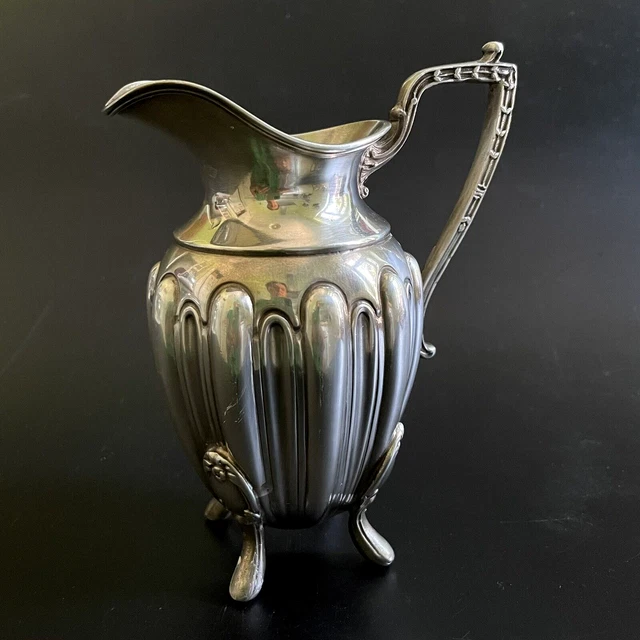 Pot à Lait Ancien - Crémier Empire Argenture - 19ème Siècle - Occasion Bon état