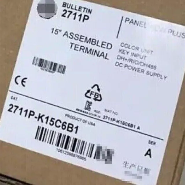 New AB 2711P-K15C6B1 15"Assembled Terminal 2711PK15C6B1 Fast Shipping 1pcs