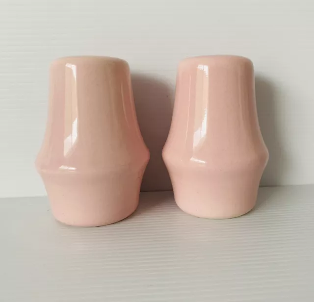 Vintage Ceramic Pink Salt and Pepper Shakers Barbie Retro Midcentury