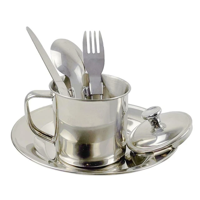 1 Set Outdoor Tableware Mess Kit Camping Picnic BBQ Travel Backpacking