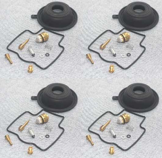 Kit De Réparation Carburateur Pour Kawasaki ZX-6R / ZZR600 - 4 Diaphragmes, Composants Système Carburant Moto