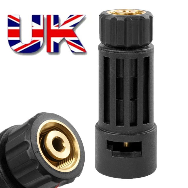 M&M Smartek Hogedrukreiniger adapter M22 IG op 1/4 IG - aansluiting 1: M22x1,5 binnendraad - aansluiting 2: 1/4 binnendraad - materiaal: messing met kunststof bescherming M&M Smartek Hogedrukreiniger adapter M22 IG op 1/4 IG - aansluiting 1: M22x1,5 binnendraad - aansluiting 2: 1/4 binnendraad - materiaal: messing met kunststof bescherming
