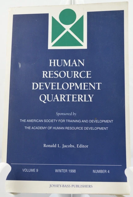 Human Resource Development Quarterly, Number 4, Winter 1998 (J-B HRDQ Single I..