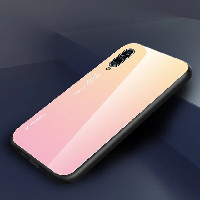 TPU-Hülle mit Farbverlauf für Samsung Galaxy A90 5G – Gelb/Rosa