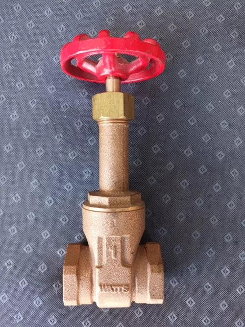 WATTS 1 Inch FNPT Bronze Rising Stem Gate Valve - 125 WSP, 200 WOG